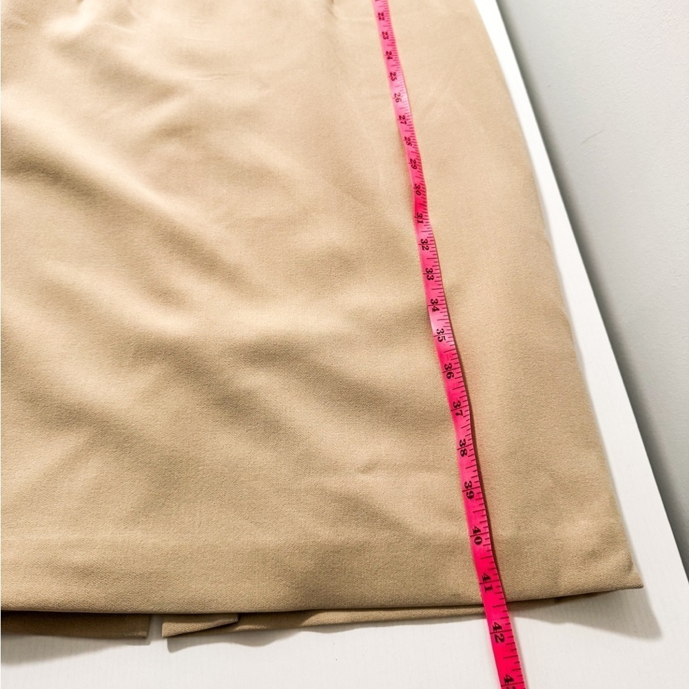 NWT Le Suit Sheath Dress | Open Front Jacket | 2 Piece Set | Size 14 plus | Tan - Picture 14 of 16